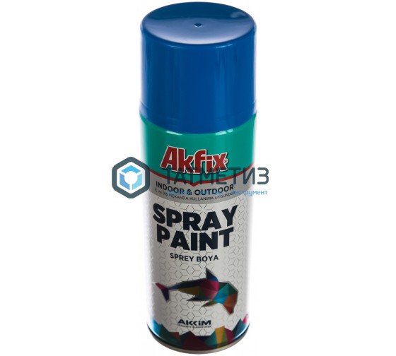 Краска аэроз. СИНЯЯ глянц. RAL5017 400ML Gw.300Gr(6) Akfix Краска аэроз. СИНЯЯ глянц. RAL5017 400ML Gw.300Gr(6) Akfix