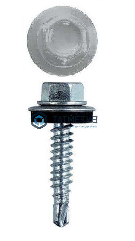 Саморез окраш.кров. 5,5х25 /7004/ (250 шт/уп) КК | «ТАТМЕТИЗ» Саморез окраш.кров. 5,5х25 /7004/ (250 шт/уп) КК - магазин крепежа «ТАТМЕТИЗ»