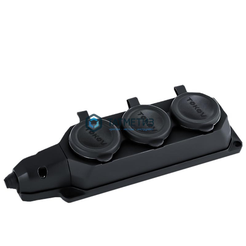 Колодка удлинителя 3-м с/з каучук 16А TOKOV ELECTRIC -  магазин «ТАТМЕТИЗ»