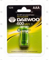 Батарейка аккумуляторная тип HR03 (AАA)  600мА DAEWOO -  магазин крепежа «ТАТМЕТИЗ»