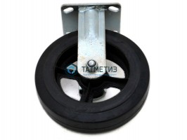 Колесо большегрузное обрезиненное с площадкой НЕповоротное d 125 мм -  магазин крепежа «ТАТМЕТИЗ»