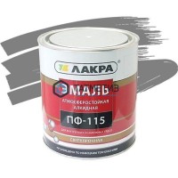Эмаль ПФ-115  СЕРАЯ  1 кг-. /14 ЛАКРА -  магазин крепежа «ТАТМЕТИЗ»