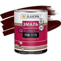 Эмаль ПФ-115  ШОКОЛАДНО-КОРИЧНЕВАЯ  1 кг-. /10 ЛАКРА -  магазин крепежа «ТАТМЕТИЗ»