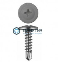 Саморез п/ш сверло 4,2x19 RAL 7024 | «ТАТМЕТИЗ» Саморез п/ш сверло 4,2x19 RAL 7024 - магазин крепежа «ТАТМЕТИЗ»