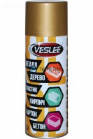 Краска аэроз. VESLEE  ЗОЛОТОЙ МЕТАЛЛИК  520 мл. -  магазин крепежа «ТАТМЕТИЗ»
