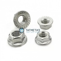 Гайка  М 6 DIN 6923 А4 с фланцем -  магазин крепежа «ТАТМЕТИЗ»