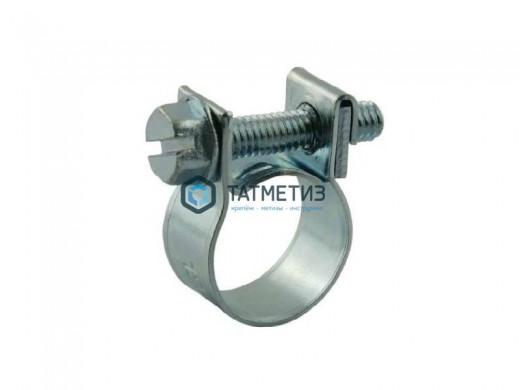 Хомут силовой, тип МИНИ, цинк, 08-10 мм | «ТАТМЕТИЗ» Хомут силовой, тип МИНИ, цинк, 08-10 мм - магазин крепежа «ТАТМЕТИЗ»