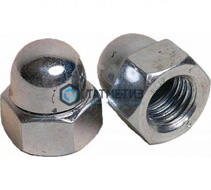 Гайка колпачковая DIN 1587, оц М6 (5800 шт/уп) R | «ТАТМЕТИЗ» Гайка колпачковая DIN 1587, оц М6 (5800 шт/уп) R - магазин крепежа «ТАТМЕТИЗ»
