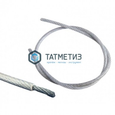Трос с ПВХ стальной оц.12-10 (100 м/бух) ТК -  магазин крепежа «ТАТМЕТИЗ»