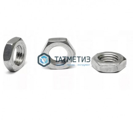 Гайка низкая DIN 936, оц М10 | «ТАТМЕТИЗ» Гайка низкая DIN 936, оц М10 - магазин крепежа «ТАТМЕТИЗ»