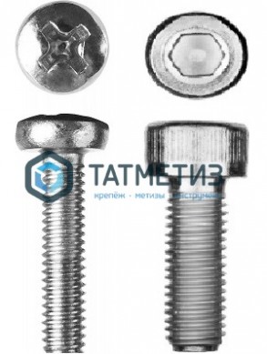 Винт ISO 7380 А2 M 6х25 | «ТАТМЕТИЗ» Винт ISO 7380 А2 M 6х25 - магазин крепежа «ТАТМЕТИЗ»