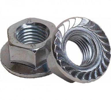 Гайка с фланцем DIN 6923, оц М12  (1400 шт/уп) R -  магазин «ТАТМЕТИЗ»