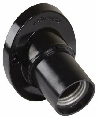 Эл.патрон E27 угловой настенный карболит. черн. ИЭК -  магазин «ТАТМЕТИЗ»