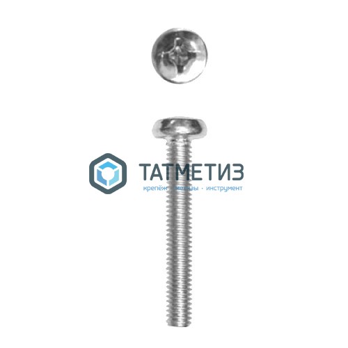 Винт п/ц DIN 7985 оц 8х 60 ( 100 шт/уп) SR | «ТАТМЕТИЗ» Винт п/ц DIN 7985 оц 8х 60 ( 100 шт/уп) SR - магазин крепежа «ТАТМЕТИЗ»