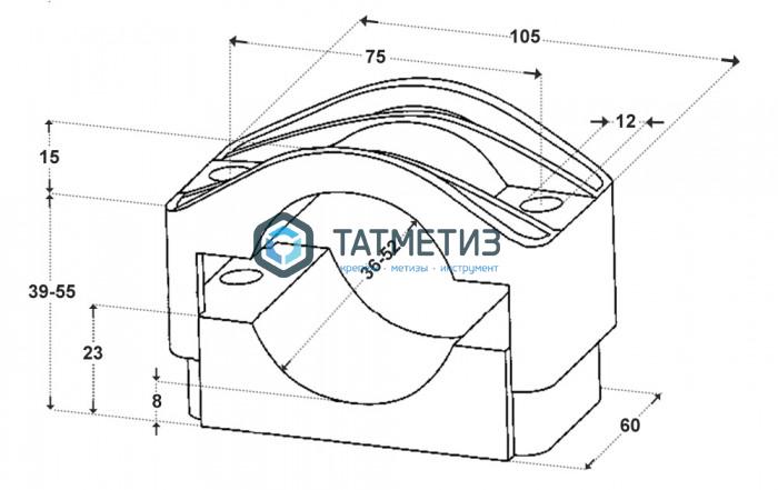 Хомуты для одиночного крепления Dutchclamp SE 36-52 -  магазин крепежа  «ТАТМЕТИЗ»